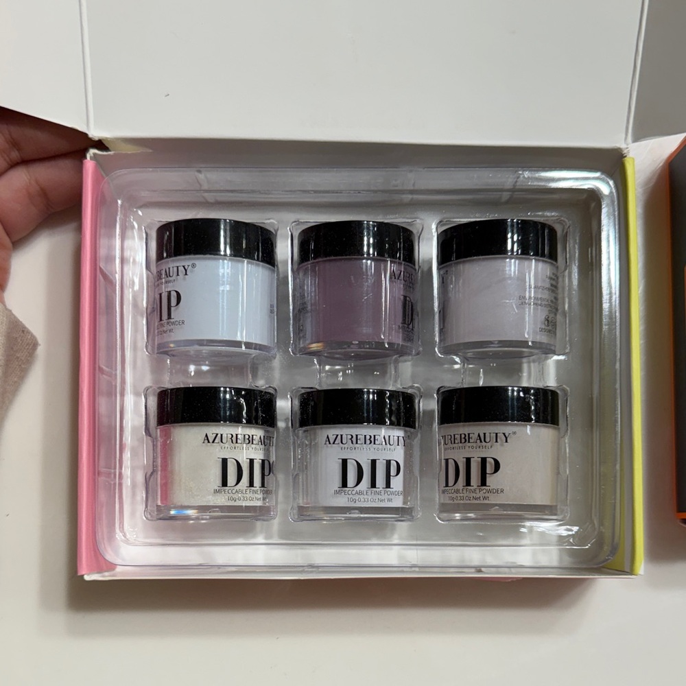AzureBeauty Dip Powder Set - Lavender, Ivory, Beige